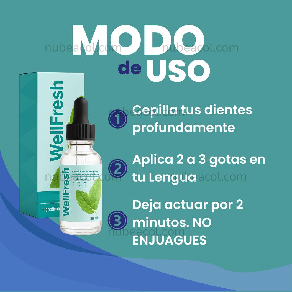 WellFresh® – TRATAMIENTO PARA EL MAL ALIENTO X2 UNIDADES