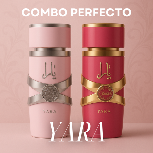 Combo Perfecto YARA – ¡Dos fragancias únicas que te hacen brillar día y noche!🌸