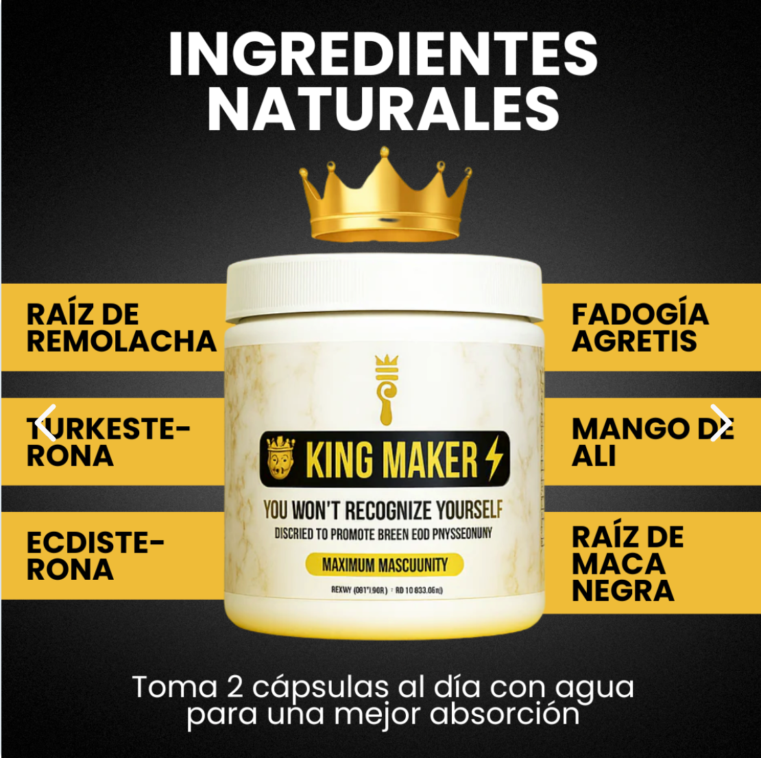 KING MAKER™ Energía y Vitalidad Masculina