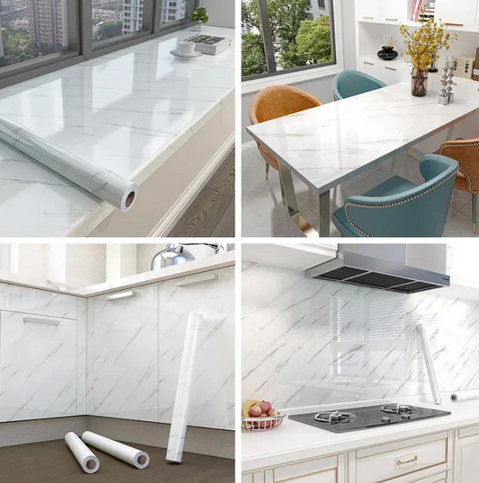 2X1 Papel Adhesivo Mármol: Renueva tu espacio en minutos con elegancia realista