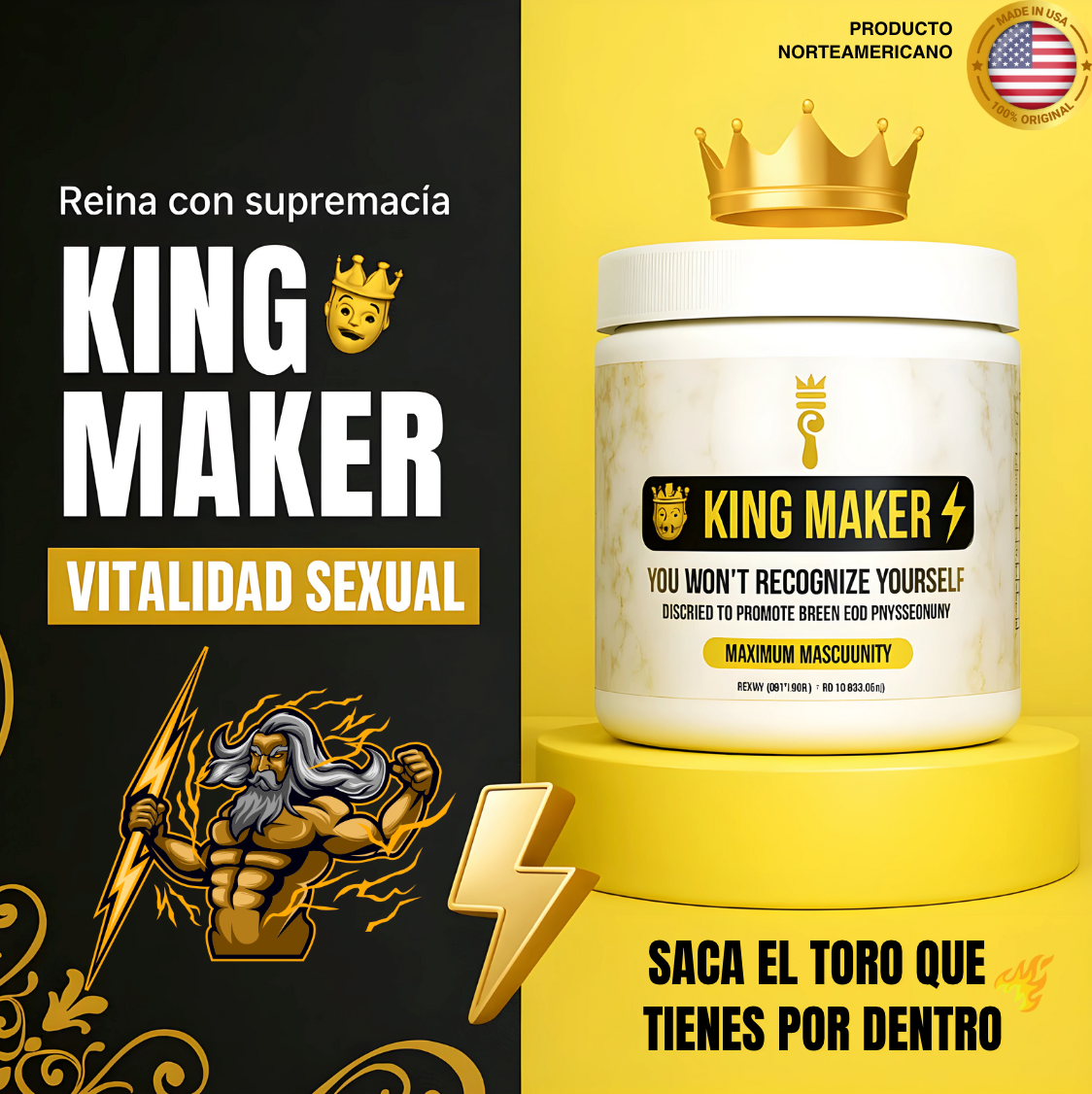KING MAKER™ Energía y Vitalidad Masculina