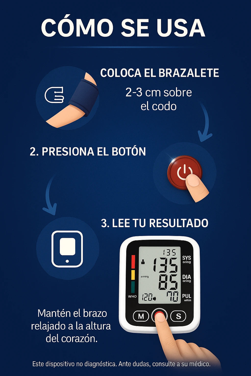 Kit Tensiómetro Digital y Oximetro Digital Medición Precisa y Fácil en Casa