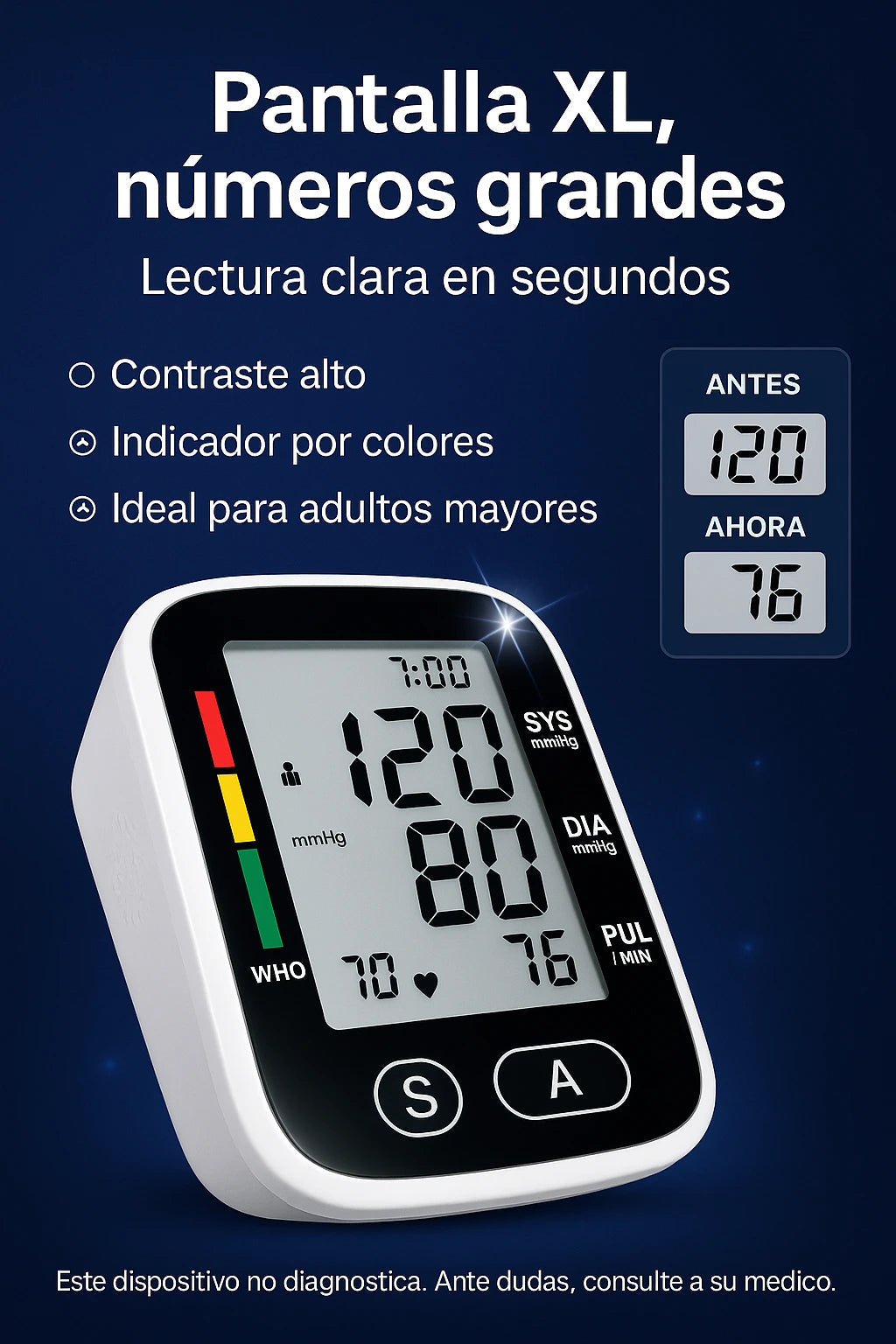Kit Tensiómetro Digital y Oximetro Digital Medición Precisa y Fácil en Casa